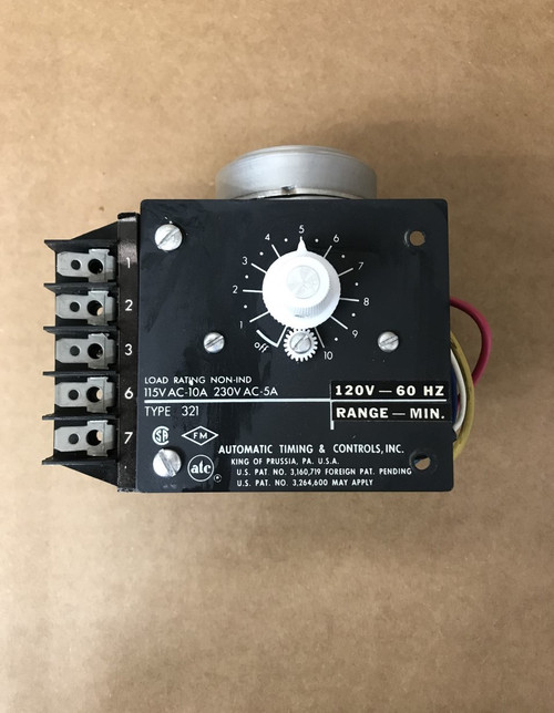 AUTOMATIC TIMING & CONTROLS TIME DELAY RELAY TYPE 321