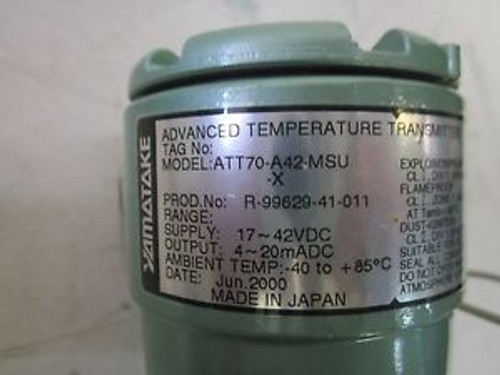 Yamatake Temperature Transmitter ATT70-A42-MSU (NICS)