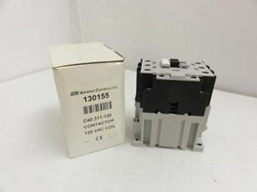 143403 New In Box, Advance Controls C40.311-120 Contactor 60A 3PH 600V Coil: 120