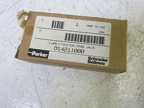 PARKER D14211000 SPOOL VALVE 3-WAY 2-POSITION NEW IN A BOX