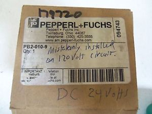 PEPPERL + FUCHS PALM BUTTON PB2-010-9 NEW IN BOX