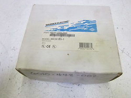 WARNER ELECTRIC MCS-103-1 ADJUSTABLE TORQUE CONTROLLER NEW IN A BOX