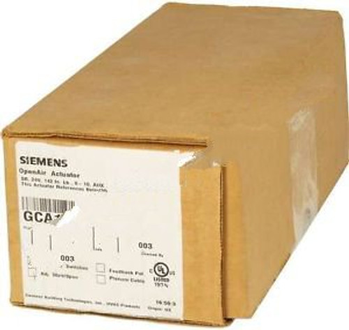 New Siemens GCA166.1U Spring Return Actuator Modulating 0-10VDC 142 lb.-in Qty