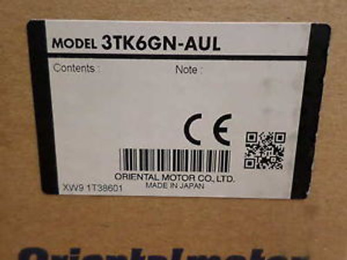 ORIENTAL MOTOR 3TK6GN-AUL NEW IN BOX