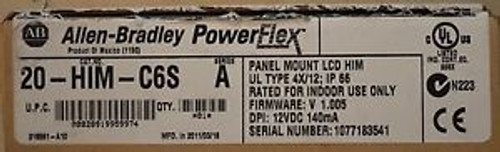 Allen Bradley 20-HIM-C6S ~ Series A  ~ PowerFlex Panel Mount LCD HMI ~ New ~