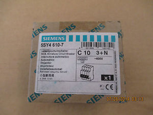 Siemens Mini Circuit Breaker p/n 5SY4610-7