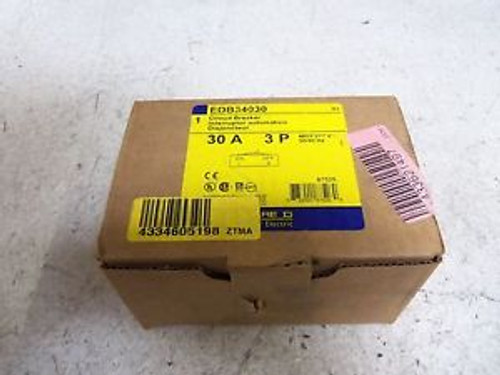 SQUARE D EDB34030 CIRCUIT BREAKER NEW IN A BOX