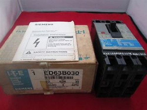 Siemens Circuit Breaker ED63B030 new