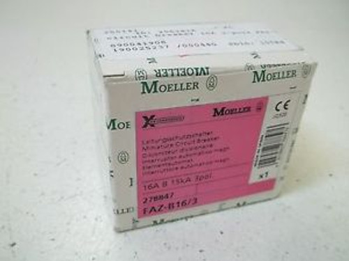 MOELLER FAZ-B16/3 MINIATURE CIRCUIT BREAKER NEW IN A BOX