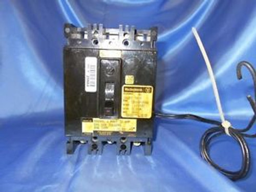 Westinghouse EHB3030A Circuit Breaker 3 Pole, 30 Amp. 480 VAC, w/ Shunt Trip New