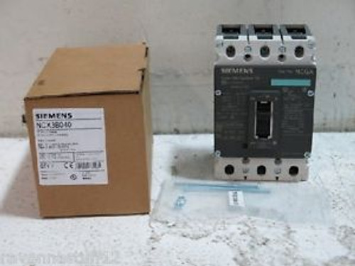 SIEMENS NCX3B040 3-POLE CIRCUIT BREAKER, 40 AMP NEW IN BOX