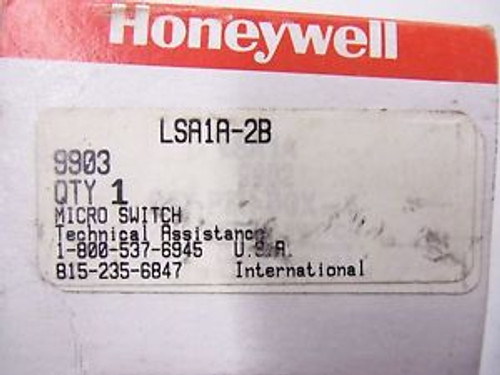 HONEYWELL MICRO SWITCH LSA1A-2B NEW IN BOX