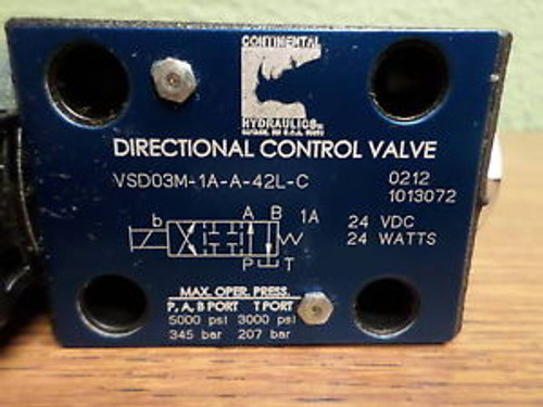 CONTINENTAL VSD03M-1A-A-42L-C NEW NO BOX