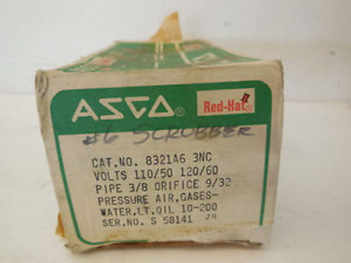 NEW ASCO 8231A6  3NC VALVE