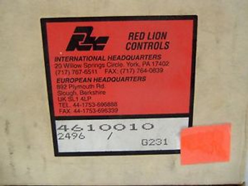 RED LION CONTROLS 4610010 NEW IN BOX