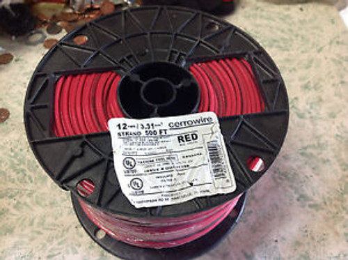 500 OF 12 AWG 3.31mm RED MACHINE TOOL WIRE BY CIERRO WIRE