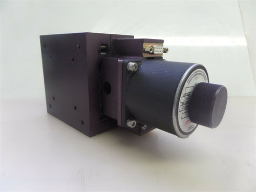 Api Gettys 23D-6102Bn 5Vdc/1A Stepper Motor Actuator In Neat Z-Stage Block