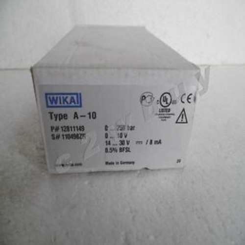 1PC   WIKA A-10 250bar xhg37