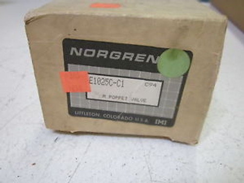NORGREN E1025C-C1 POPPET VALVE NEW IN A BOX