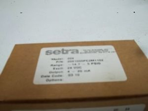 SETRA 2091005PC2M1102 TRANSDUCER 24 VDC NEW IN A BOX