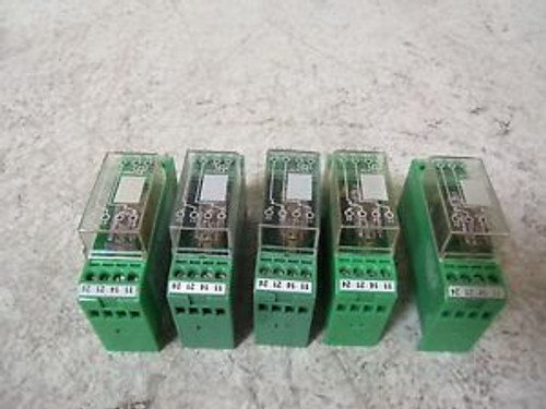 5 PHOENIX CONTACT EMG 22-REL/KSR-24/21-21 RELAY MODULE NEW NO BOX