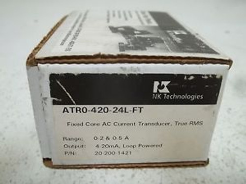 NK TECHNOLOGIES ATR0-420-24L-FT AC CURRENT TRANSDUCER NEW IN A BOX