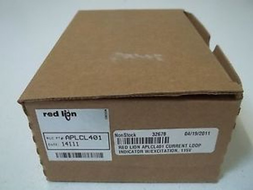 RED LION CONTROL APLCL401 CURRENT LOOP INDICATOR NEW IN A BOX