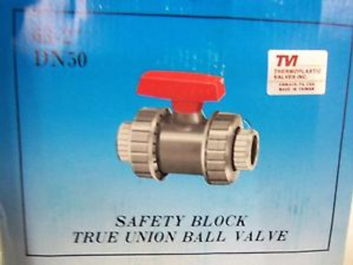 THERMOPLASTIC VALVES INC. DN50 BALL VALVE NEW IN BOX