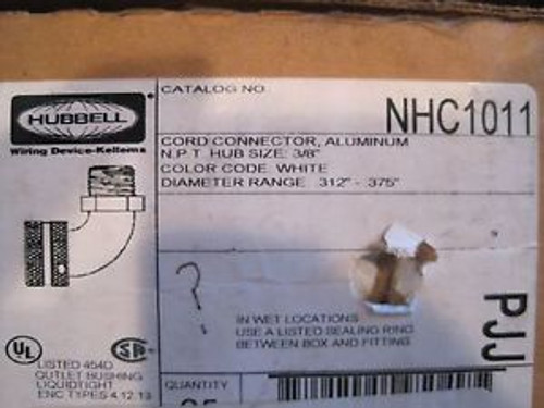 25 NEW HUBBELL NHC1011 CORD CONNECTOR