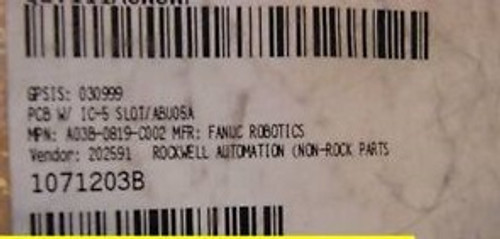 GE FANUC  A03B-0819-C002 ABU05A A03B-0819-C002 NEW