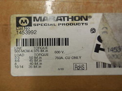 NEW MARATHON 1453992 POWER DISTRIBUTION BLOCK