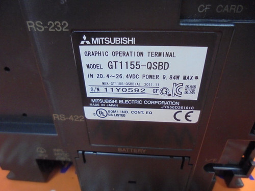 Mitsubishi Gt1155-Qsbd Graphic Operation Terminal