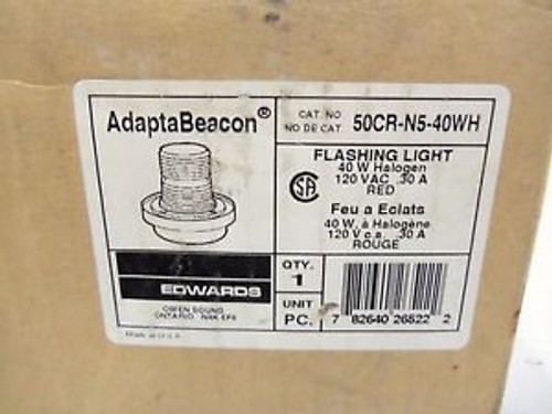 EDWARDS FLASHING LIGHT 50CR-N5-40WH NEW IN BOX