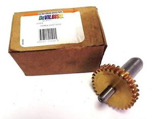 NEW DEVILBISS GEAR AND SHAFT ASSEMBLY 30TEETH 1/2IN SHAFT QS-416-1 09/02/14