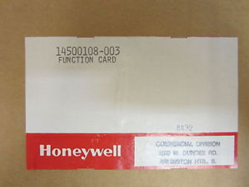 HONEYWELL  FUNCTION CARD  14500108-003