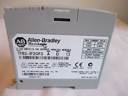 NEW Allen Bradley Micro Logix 1200 - 1762-IF20F2 Ser. A Rev. D  I/O Combo Module