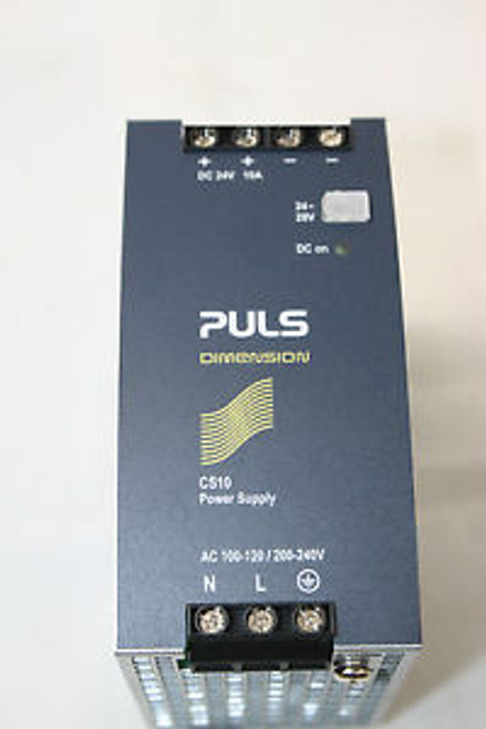 NEW PULS CS10.241 POWER SUPPLY DIMENSION SERIES 24VDC 10A 1PH
