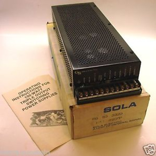 NEW SOLA ELECTRIC 86-85-3320  150W Triple Output Switching Power Supply  b62
