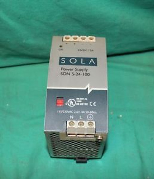 Sola, SDN 5-24-100, Power Supply 24VDC 5A NEW