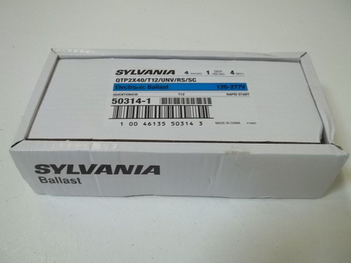 4 SYLVANIA QPT2X40/T12/UNV/RS/SC  BALLAST 120/277V NEW IN A BOX