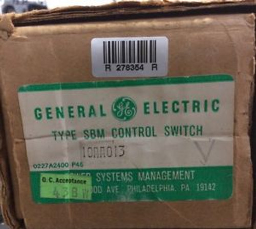 GENERAL ELECTRIC 10AA013 GE TYPE SBM CONTROL SWITCH