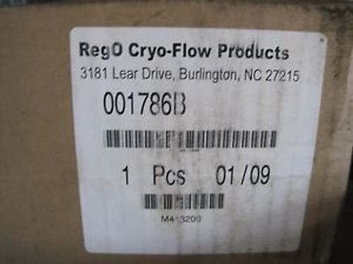 NEW REGO CRYO-FLOW PRODUCTS 001786B REGULATOR