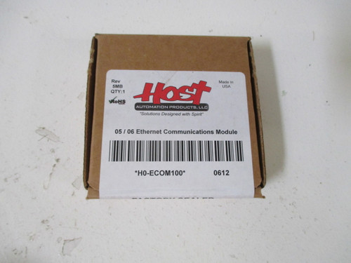 HOST H0-ECOM100 05/06 ETHERNET COMMUNICATIONS MODULE FACTORY SEALED