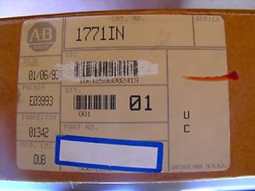 Allen-Bradley 1771-IN - Input Module - Factory Sealed - New in Box