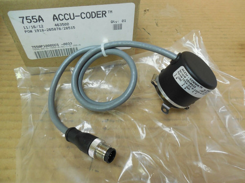 Encoder 755A Series Accu-Coder 755A-03-S-1000-A-Oc-1-S-J00-N 28 Vdc
