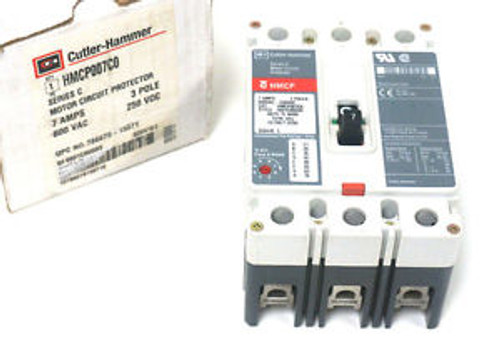 NEW CUTLER HAMMER HMCP007C0 CIRCUIT BREAKER SER. C, 7A, 600VAC, 3 POLE