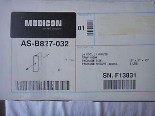 New Modicon Input Module      AS-B827-032