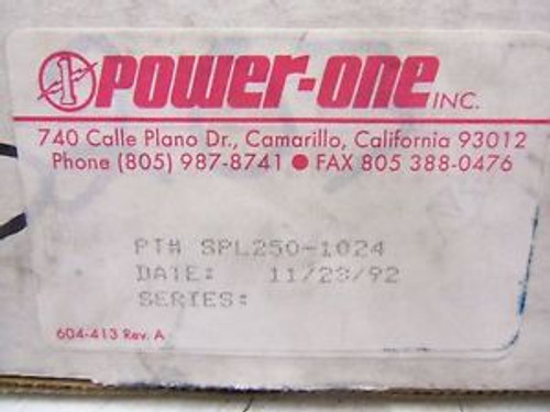 POWER-ONE SPL250-1024 NEW IN BOX