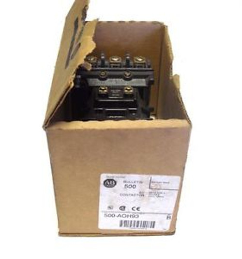 NEW ALLEN BRADLEY 500-AOH93 SERIES B AC CONTACTOR 500-A093