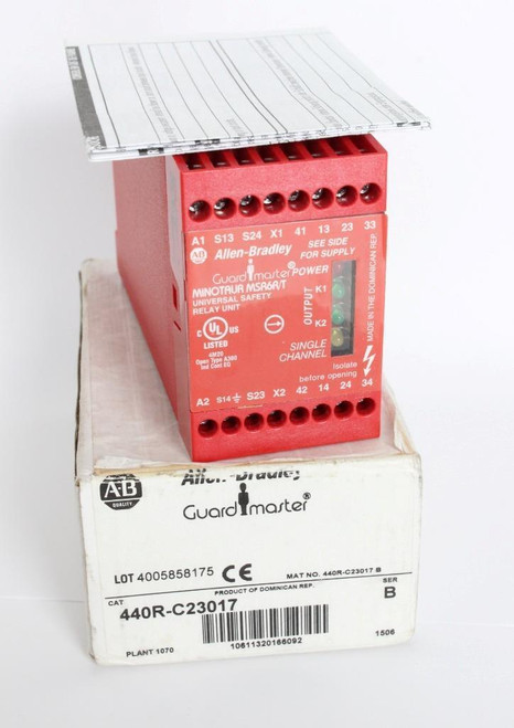 Allen Bradley 440R-C23017 Series B Safety Relay Guardmaster Msr6R/T